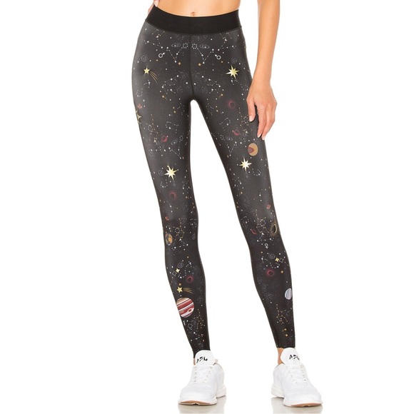 ultracor Pants - Ultracor Ultra Galaxy Legging in Nero & Matte Gold Size Large Athletic Wear NWOT